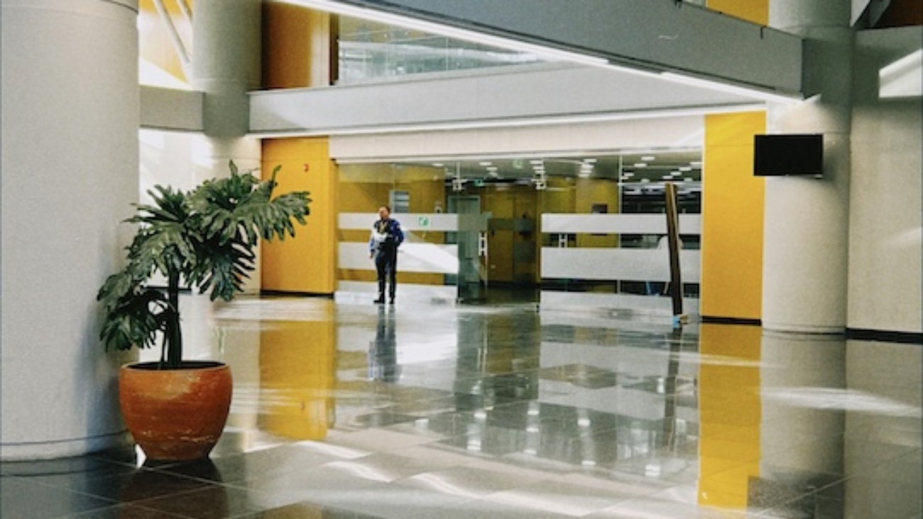 private security officer on commercial property